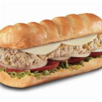 Tuna Salad , Medium (7-8 Inch) · A blend of tuna, mayo, relish and black pepper topped with Provolone, served Fully Involved®...