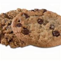 Cookie, 1 Cookie · Choose one or two freshly baked cookies including chocolate chip and oatmeal.