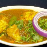 Nellore Fish Pulusu- Medium Spicy · Fresh fish cooked in Andhra home style.