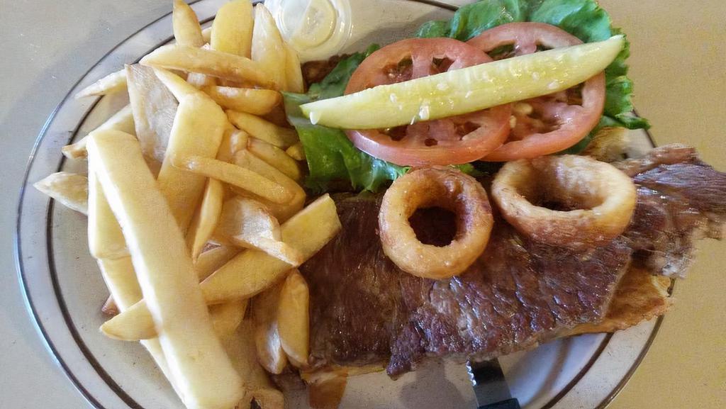 New York Steak Sandwich · Half pound, on French roll.