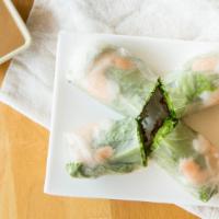 A3. Shrimp and Pork Spring Rolls(2) · (shrimp, pork lettuce, vermicelli wrapped in soft rice paper)