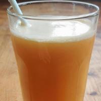 Fresh squeezed orange juice · House fresh squeezed orange juice, 12 oz serving.