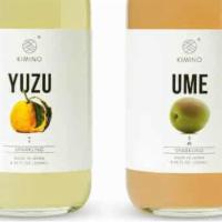 Kimino Ume Sparkling Juice · Kimino ume plums are hand-picked and whole-pressed with Hyogo mountain water and organic sug...