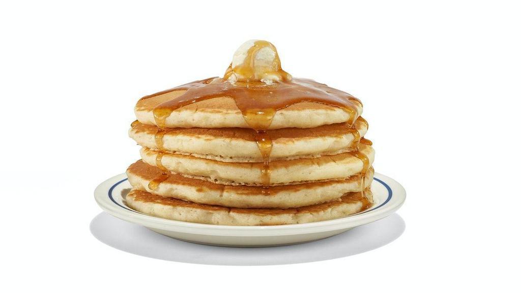 Original Buttermilk Pancakes - (Full Stack) · A true breakfast classic that started it all. Get five of our fluffy, world-famous buttermilk pancakes topped with whipped real butter.