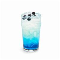 New! Blue Raspberry Lemonade Splasher · A blend of lemonade, lemon-lime soda & blue raspberry syrup. Topped with fresh blueberries.