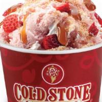 Our Strawberry Blonde® · Strawberry Ice Cream with Graham Cracker Pie Crust, Strawberries, Caramel and Whipped Topping