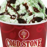 Cookie Mintster® · Mint Ice Cream with double the OREO® Cookies and Fudge