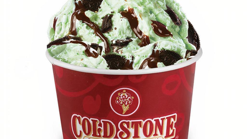 Cookie Mintster® · Mint Ice Cream with double the OREO® Cookies and Fudge
