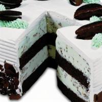 Mmmmmmint Chip™ - Ready For Pick Up Now · Layers of moist Devil's Food Cake and Mint Ice Cream with Chocolate Shavings wrapped in fluf...