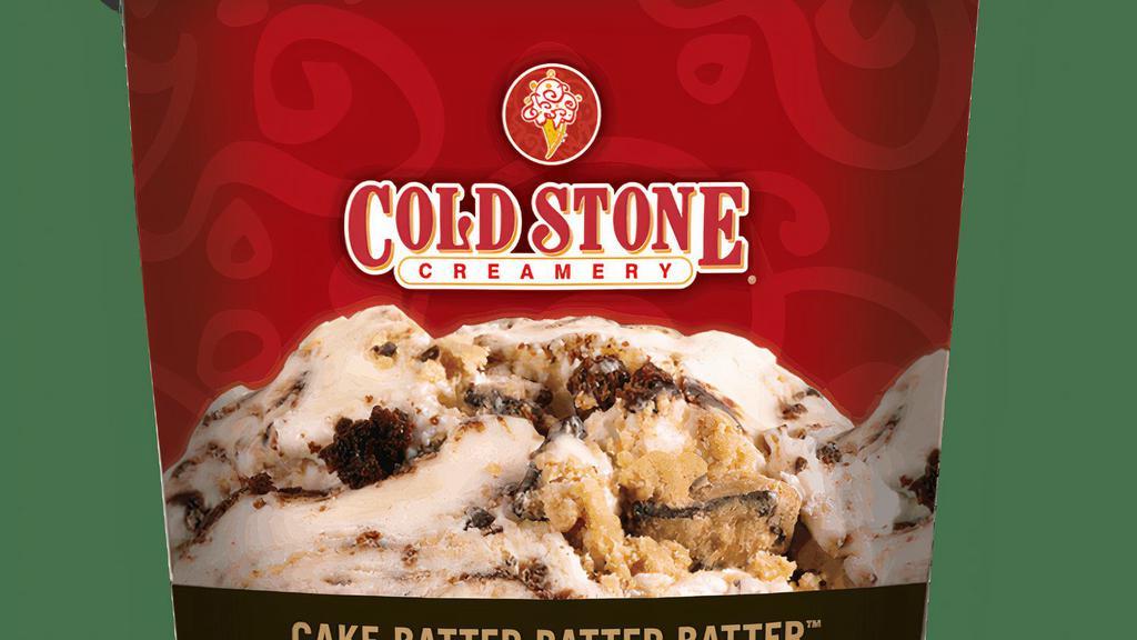 Cake Batter Batter Batter™ Pre-Packed Quart · Rich, creamy Cake Batter Ice Cream® with Cookie Dough and Brownie pieces