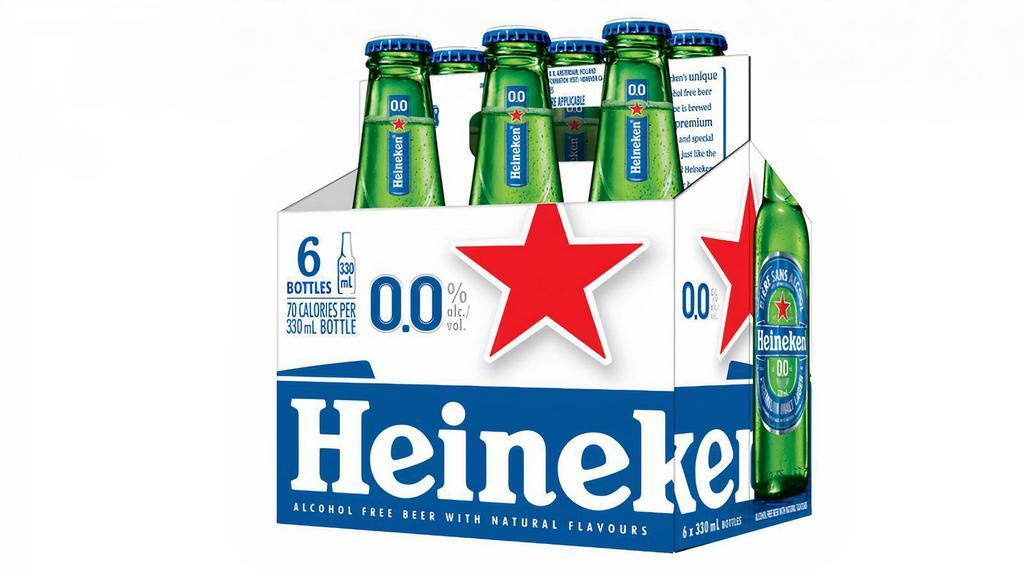 Heineken 0.0 | 6pk btl · Great taste, ZERO alcohol.