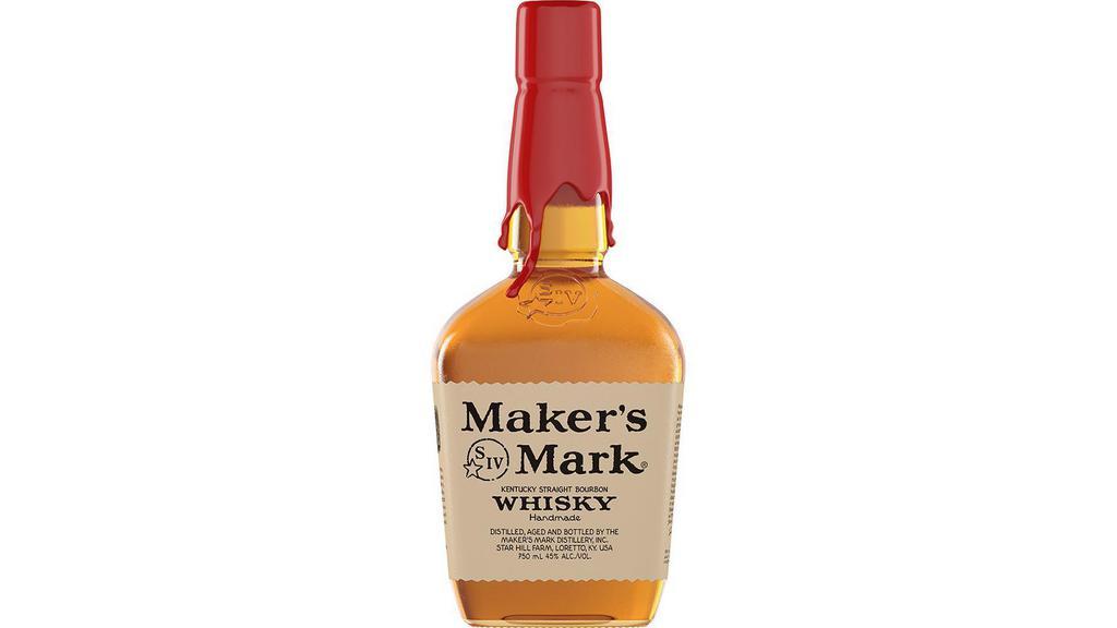 Maker's Mark Bourbon Whisky (750 ml) · This one changed the way we think of bourbon, all because one man changed the way he thought about making it. Bill Samuels, Sr., simply wanted a whisky he would enjoy drinking. Never bitter or sharp, Maker's Mark® is made with soft red winter wheat, instead of the usual rye, for a one-of-a-kind, full-flavored bourbon that's easy to drink. To ensure consistency, we rotate every barrel by hand and age our bourbon to taste, not time. Each and every bottle of Maker's® is still hand-dipped in our signature red wax at our distillery in Loretto, Ky., just like Bill, Sr., would have wanted.