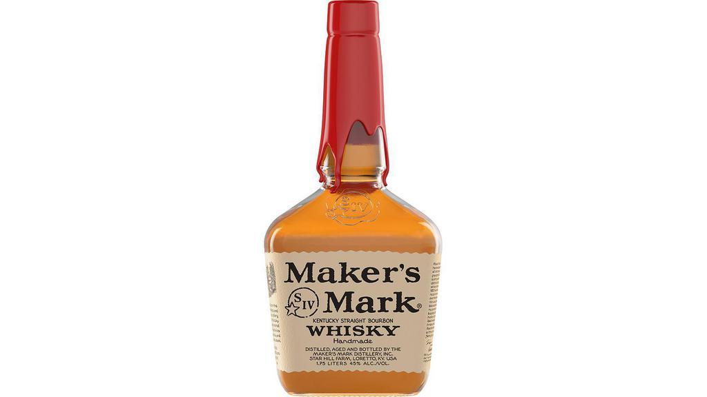 Maker's Mark Bourbon Whisky (1.75 L) · This one changed the way we think of bourbon, all because one man changed the way he thought about making it. Bill Samuels, Sr., simply wanted a whisky he would enjoy drinking. Never bitter or sharp, Maker's Mark® is made with soft red winter wheat, instead of the usual rye, for a one-of-a-kind, full-flavored bourbon that's easy to drink. To ensure consistency, we rotate every barrel by hand and age our bourbon to taste, not time. Each and every bottle of Maker's® is still hand-dipped in our signature red wax at our distillery in Loretto, Ky., just like Bill, Sr., would have wanted.