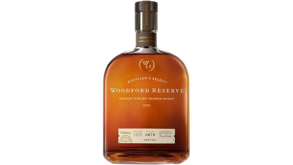 Woodford Reserve (750 ml) · The art of making fine bourbon first took place on the site of the Woodford Reserve Distillery, a National Historic Landmark, in 1812. The perfectly balanced taste of our Kentucky Straight Bourbon Whiskey is comprised of more than 200 detectable flavor notes, from bold grain and wood, to sweet aromatics, spice, and fruit & floral notes.