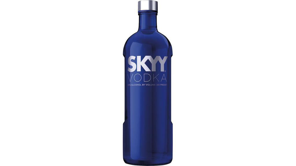 Skyy Vodka (1.75 L) · A smooth, gluten-free, fresher-tasting vodka that not only adds character to any cocktail, but also raises the bar on the vodka & soda.