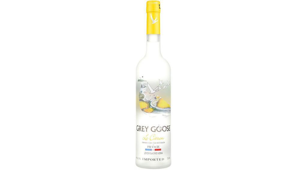 Grey Goose Le Citron (750 ml) · This elegantly bright spirit is imbued with essential oils from the world’s finest lemons, including those from the renowned Menton region of France.