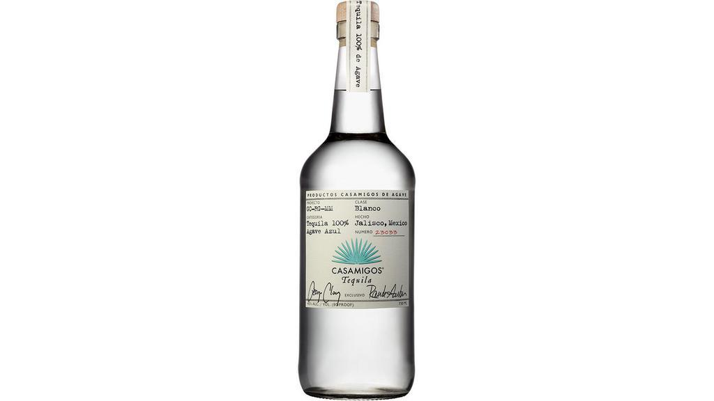 Casamigos Blanco (750 Ml) · Our agaves are 100% Blue Weber, aged 7-9 years, from the rich clay soil of the Highlands of Jalisco, Mexico. Flavors of fruit with notes of vanilla and grapefruit.