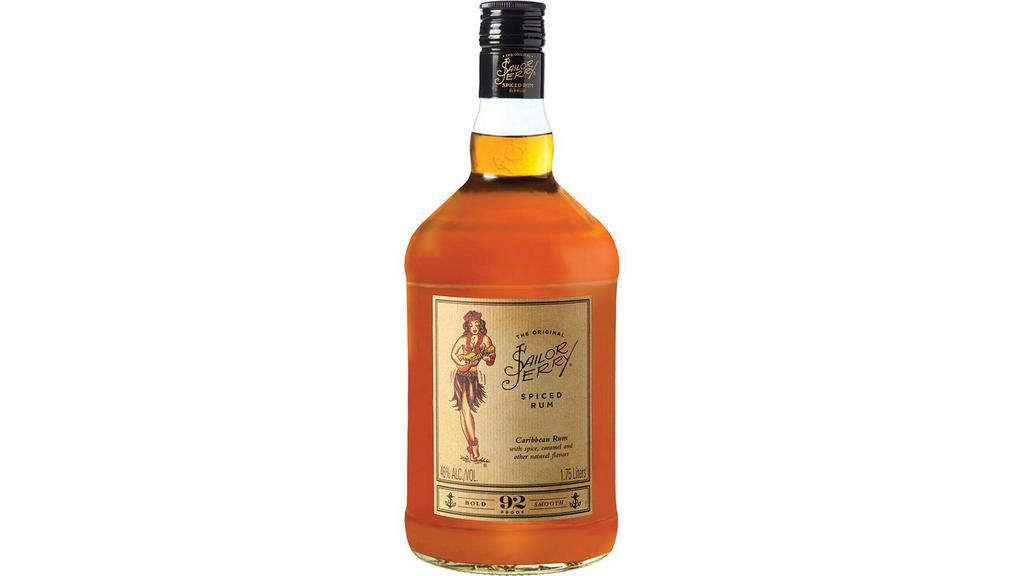 Sailor Jerry Spiced Rum (1.75 L) · Flavors of vanilla and oak with hinds of clove and cinnamon