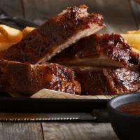 BBQ Pork Ribs - Full Rack  · Our fall-off-the-bone ribs marinated, seasoned with spices, slow roasted, and finished over ...
