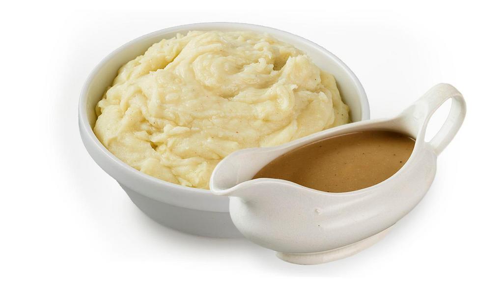 Mashed Potatoes and Gravy (14/2) · Mashed potatoes and gravy (14/2).
