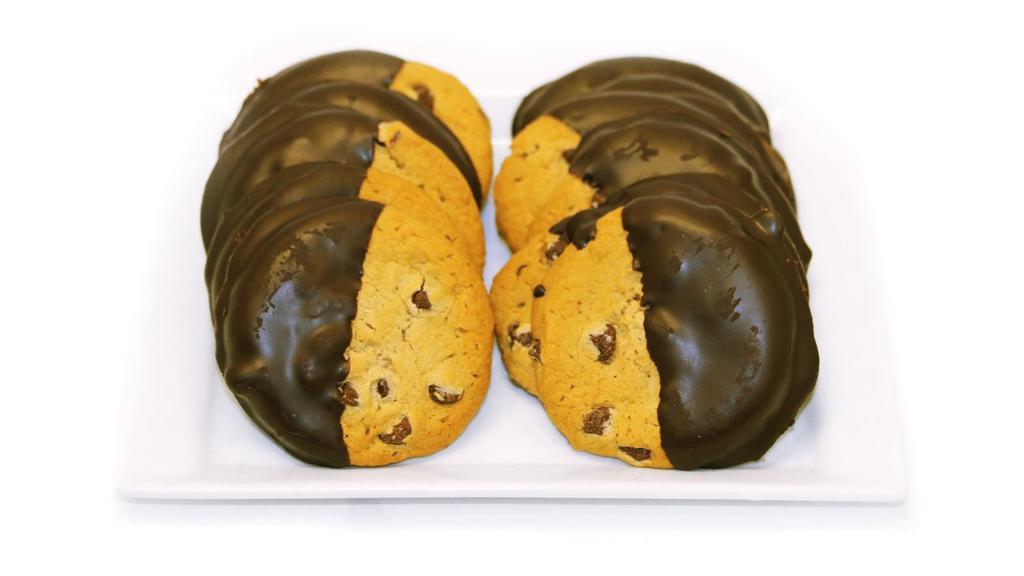 Fresh Baked Chocolate Dipped Chocolate Chip Cookies · Fresh baked chocolate dipped chocolate chip cookies, 12 ct.