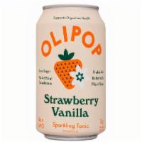 OLIPOP Strawberry Vanilla · 3 gr of sugar per can. Olipop's Strawberry Vanilla Sparkling Tonic is a bright and refreshin...
