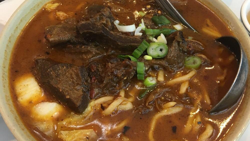 Beef Stew Noodle Soup · Hot and spicy.