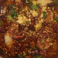 Sichuan Boiled Fish · Hot and spicy.