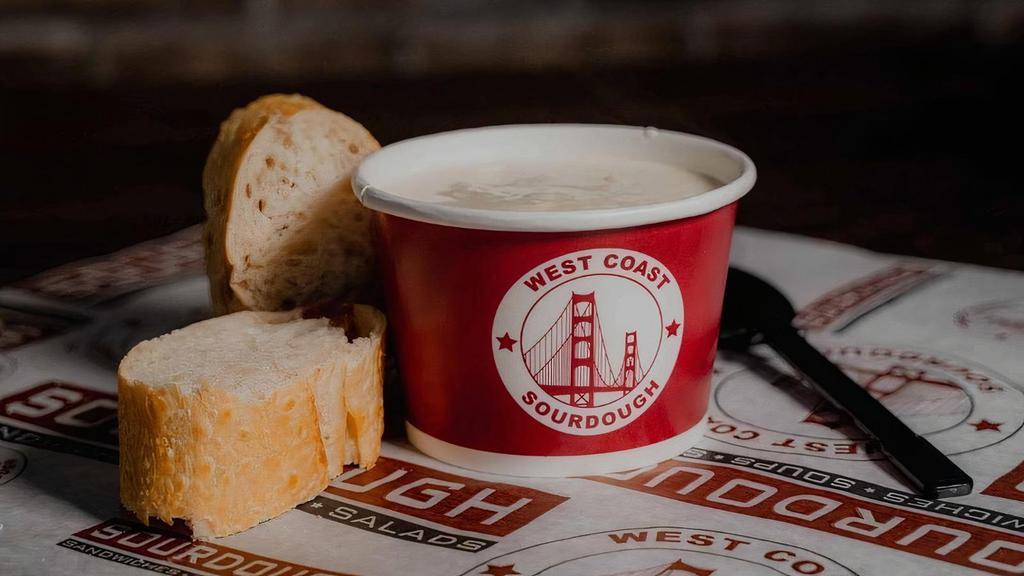 Clam Chowder - Daily! · *Served Daily* Our famous New England Clam Chowder, made with sweet cream, flavorful clam broth and spices, with tender chunks of clams and potatoes