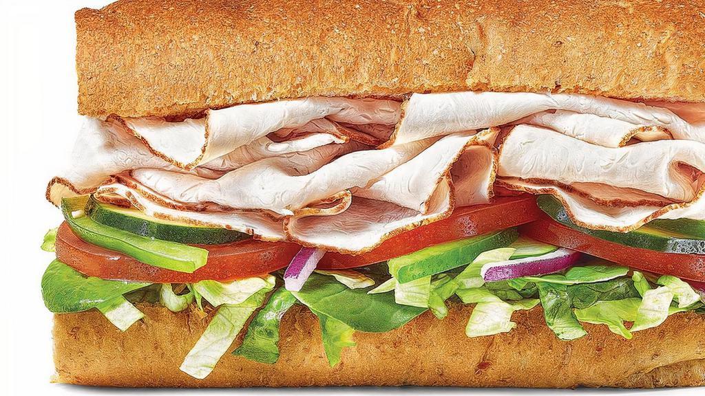 Oven Roasted Turkey · If a classic is what you crave, our thin-sliced Oven Roasted Turkey is the sandwich for you. It’s full of flavor and made to order with your choice of crisp veggies, served on our freshly baked, Hearty Multigrain bread.