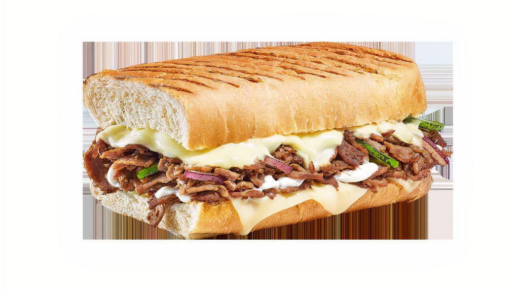 Steak & Cheese Melt · Grilled, melty and cheesy but also loaded with fresh vegetables? The Steak & Cheese Melt is just that, freshly made with onions and peppers and perfectly grilled to cover all your cravings.