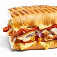 Baja Chicken & Bacon Melt · Freshly made? Cheesy? Why not have both? NEW Rotisserie-Style Chicken, NEW Hickory-Smoked Ba...