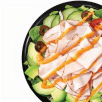Baja Turkey With Sliced Avocado (380 Cals) · Give your lunch a boost with a double portion of Oven-Roasted Turkey, along with Sliced Avoc...