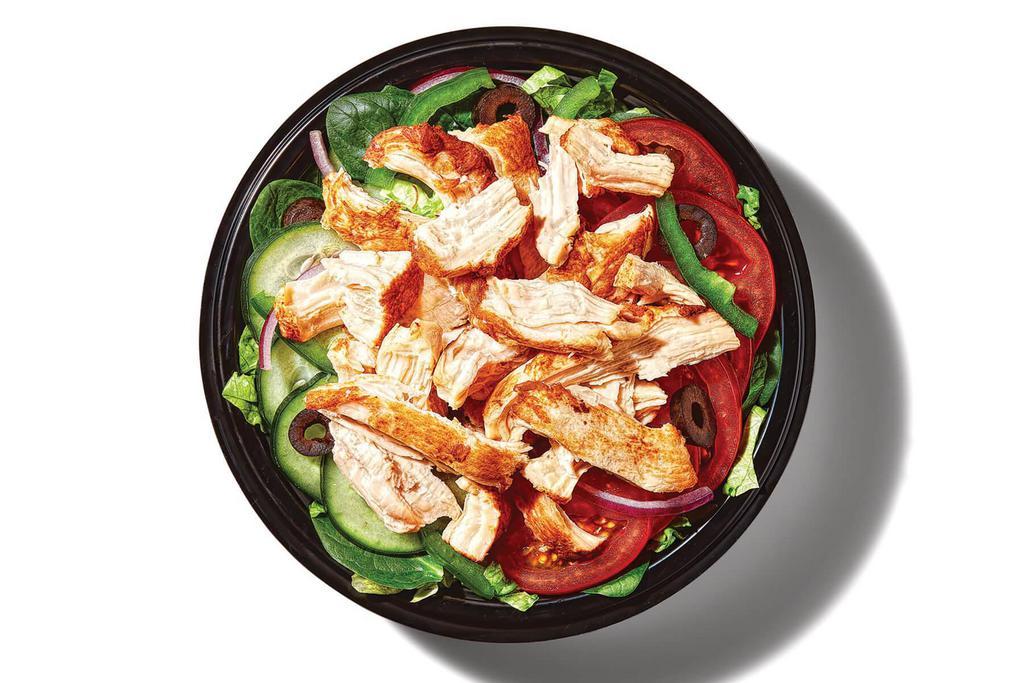 Rotisserie-Style Chicken (230 Cals) · Fuel up with juicy rotisserie-style chicken, piled high on whatever veggies you happen to be in the mood for.