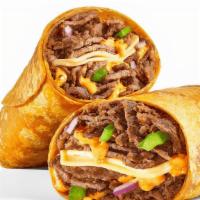 Baja Steak & Jack (640 Cals) · This is a wrap with serious southwestern flavor: Steak, Pepper Jack Cheese, green peppers, r...