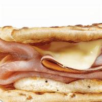 Black Forest Ham, Egg & Cheese · Enjoy savory Black Forest ham, melted cheese, and egg -  all on your favorite bread. Add you...