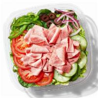 Cold Cut Combo (160 Cals) · The Cold Cut Combo salad has ham, salami, and bologna (all turkey-based) tossed together wit...
