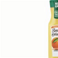 Simply Orange® (160 Cals) · 100% pure-squeezed, pasteurized orange juice.