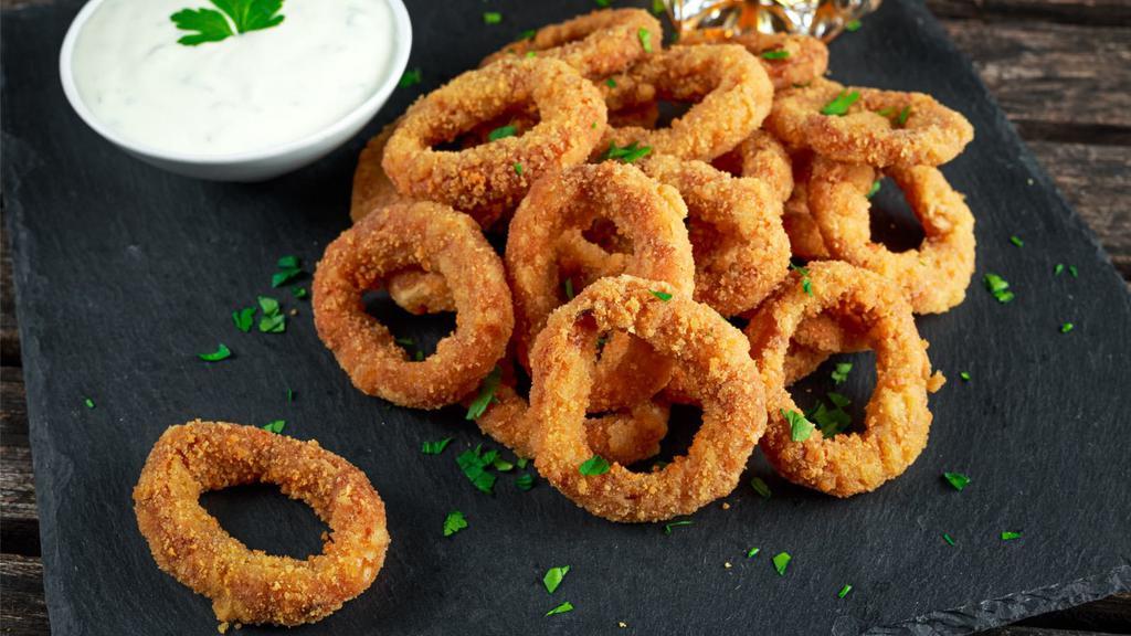 Onion Rings · Golden-crunchy onion rings.