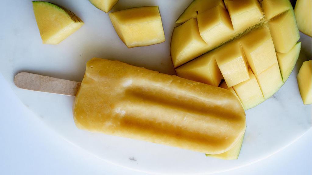 Organic Mango · A fruit that was just made for popsicles.  Classically crowd-pleasing and delicious.