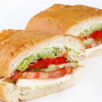 Hey Ya · Smoked mozzarella, artichokes, and roasted red peppers. All sandwiches come with lettuce, to...