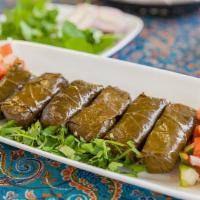 5. Dolmas · Stuffed Grape Leaves with Rice, Spices & Herbs