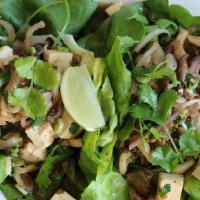 Larb Salad · with chili, shallots, cilantro, scallions, mint, roasted rice powder, fresh lime juice, butt...