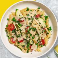 No Meat For Me · Gluten free penne with olive oil, house marinated roasted bell peppers, herbs, & cremini mus...