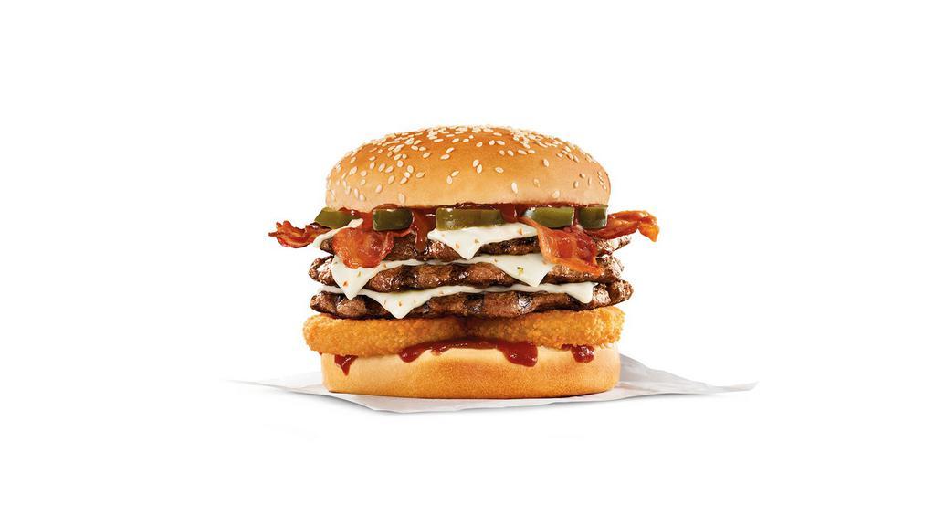 Triple Western Bacon Cheeseburger · 