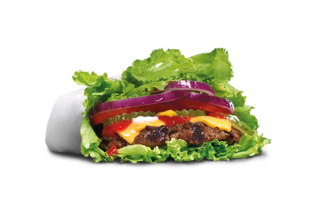 Lettuce-Wrapped 2/3lb. Guacamole Bacon Thickburger · 