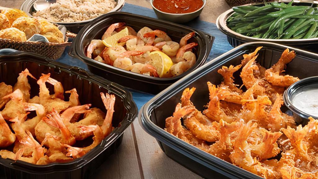 Create Your Own Family Feast · Your choice of three seafood favorites and two family-style sides. Includes 8 Cheddar Bay Biscuits®. Serves 4.. 3890 Cal - 11750 Cal