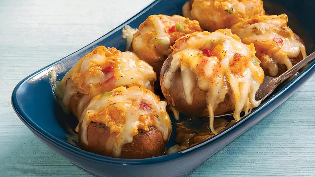 Seafood-Stuffed Mushrooms · Signature seafood stuffing and Monterey Jack cheese.. 390 Cal