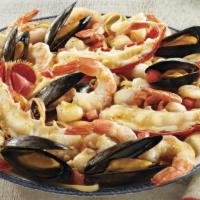 Bar Harbor Lobster Bake · Petite Maine lobster tails, split and roasted, with shrimp, bay scallops, mussels and fresh ...