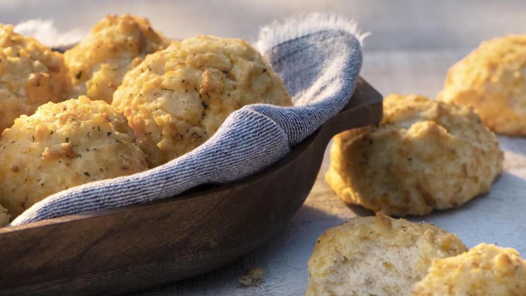 Half Dozen Cheddar Bay Biscuits® · All entrées come with two warm, house-made Cheddar Bay Biscuits. Not enough? Order extra here.. 970 Cal